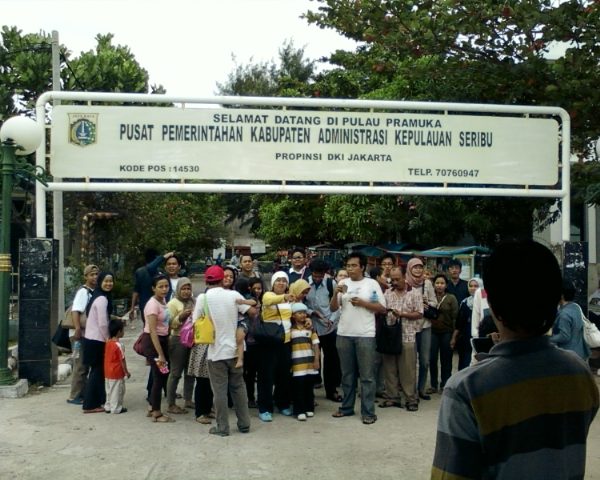 Gerbang Selamat Datang Pulau Pramuka